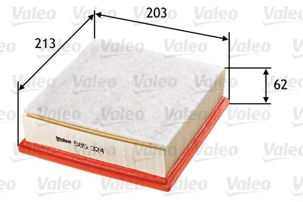 VALEO 585324 Hava Filtresi 55184249 resmi