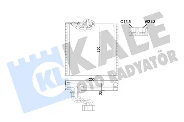KALE 352995 Klima Radyatörü 7701209856 resmi