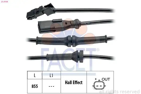 FACET 21.0104 ABS Hız Sensörü (Arka) 479006271R resmi