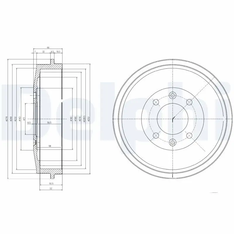DELPHI BF169 Fren Kampanası 477501615A resmi