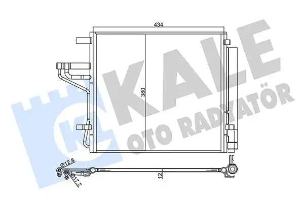 KALE 358025 Klima Radyatörü 97606G6050 resmi