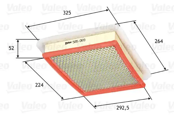 VALEO 585069 Hava Filtresi resmi