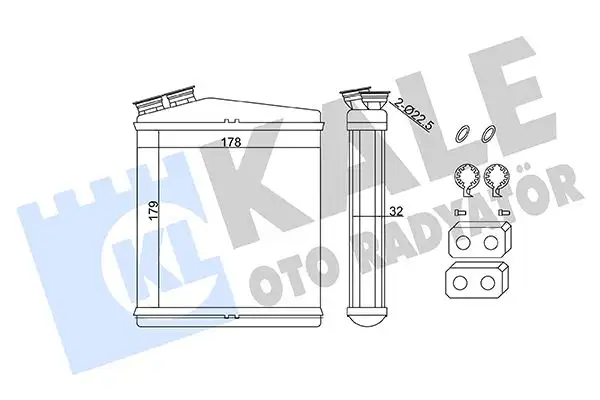 KALE 346735 Kalorifer Radyatörü LR002632 resmi