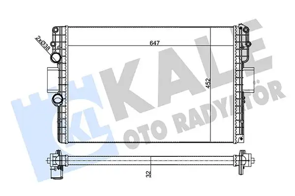KALE 356245 Radyatör resmi