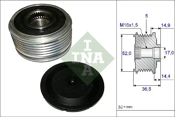 INA 535012910 Alternatör Kasnağı A2661541302 resmi