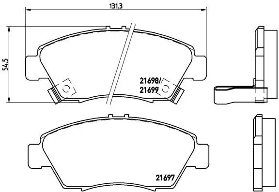 BREMBO P28024 Ön Fren Balatası resmi