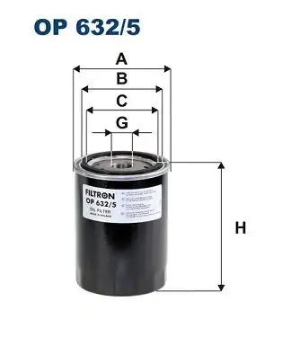 FILTRON OP632/5 Yağ Filtresi 2631027200 resmi