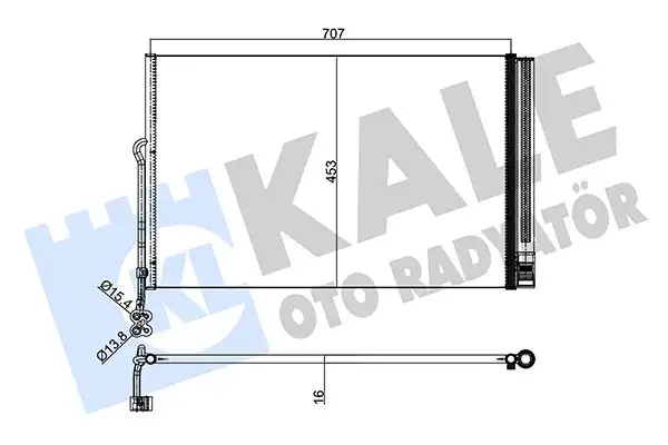 KALE 345605 Klima Radyatörü 7P0820411B resmi