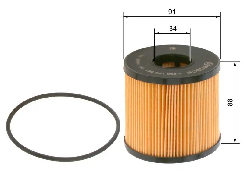 BOSCH 0986TF0061 Yağ Filtresi resmi