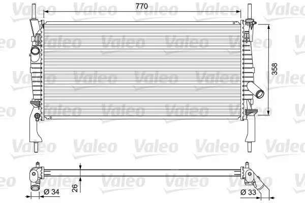 VALEO 701731 Radyatör 1383317 resmi