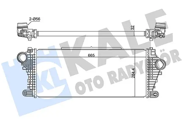 KALE 375795 Turbo Radyatörü 84208091 resmi
