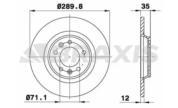 BRAXIS AE0115 Arka Fren Diski 4249C1 resmi