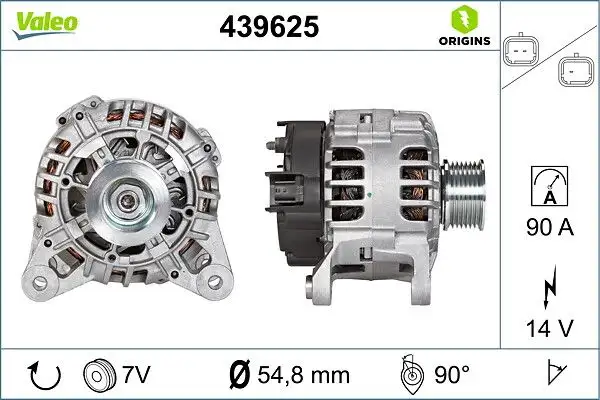 VALEO 439625 Şarj Dinamosu resmi