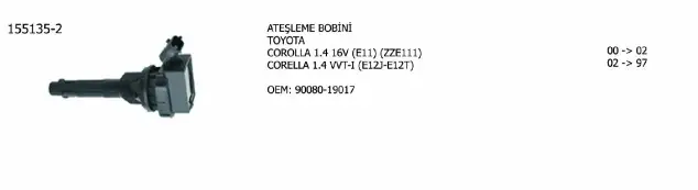 ÜNÜVAR 155135-2 Bobin 900801901700 resmi