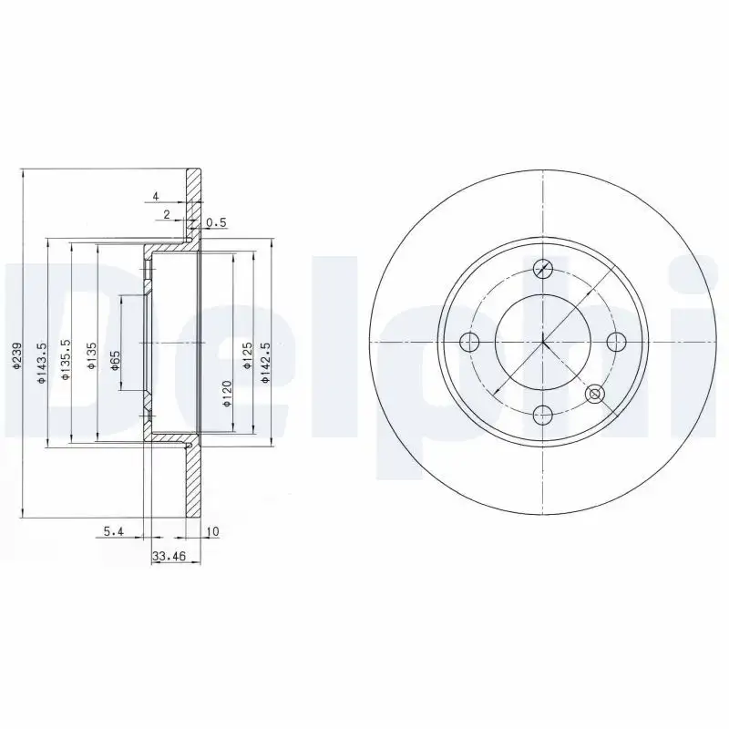 DELPHI BG2117 Ön Fren Diski resmi