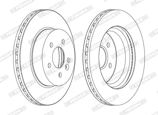 FERODO DDF1036C Ön Fren Diski A1634210212 resmi