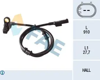FAE 78132 ABS Hız Sensörü (Ön Sağ) A1635421918 resmi