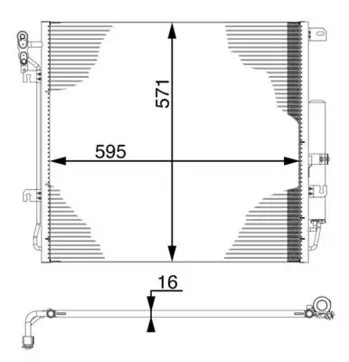 MAHLE AC759000S Klima Radyatörü LR018404 resmi