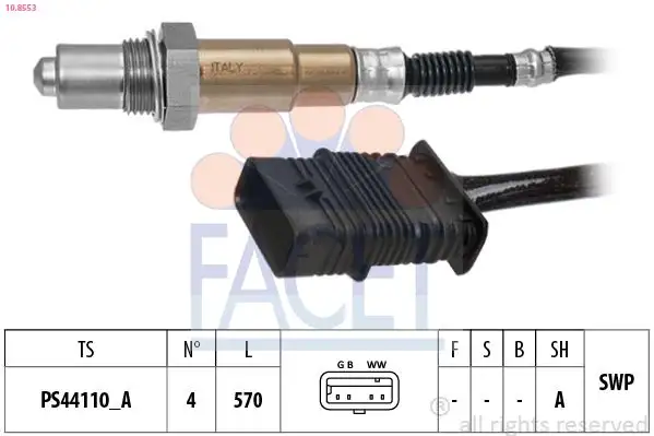 FACET 10.8553 Oksijen Sensörü 11787589122 resmi