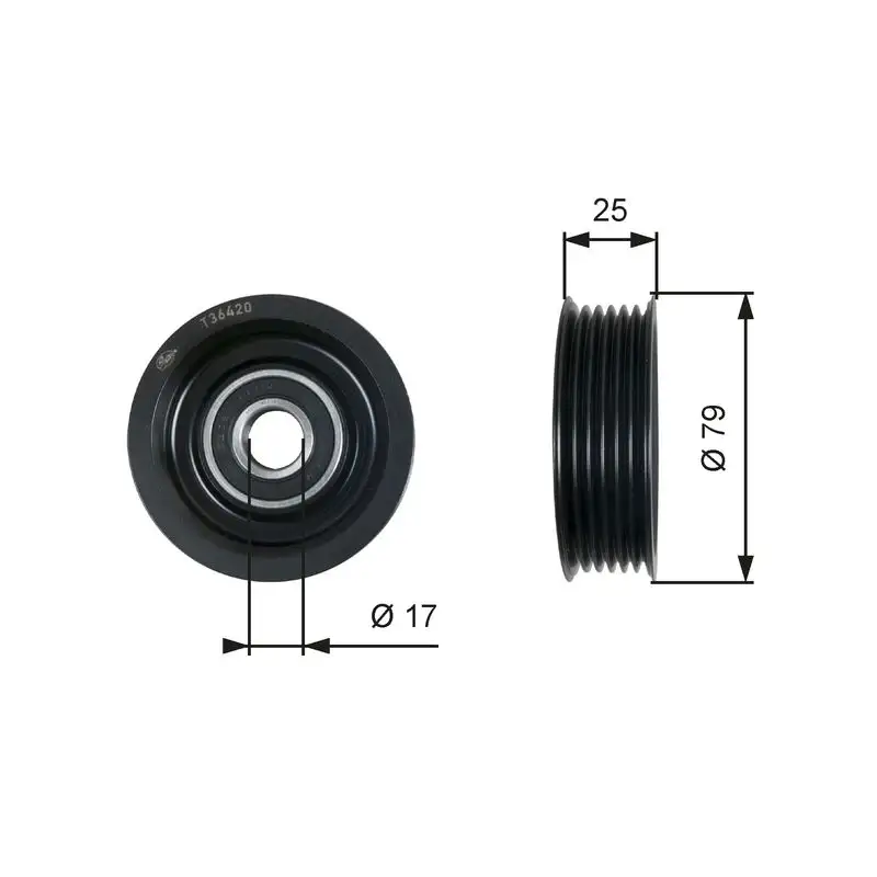 GATES T36420 Alternatör Gergi Rulmanı Z60115940 resmi