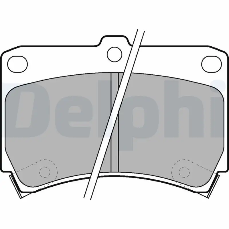 DELPHI LP743 Ön Fren Balatası resmi