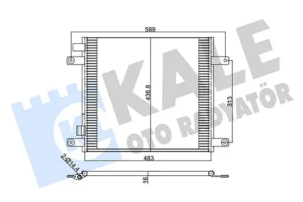 KALE 350330 Klima Radyatörü 1972851 resmi