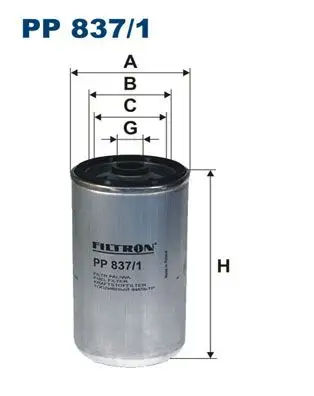 FILTRON PP837/1 Yakıt Filtresi resmi