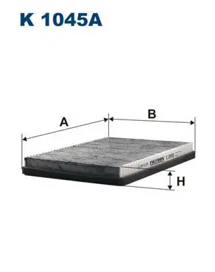 FILTRON K1045A Polen Filtresi (Karbonlu) 3A0091800 resmi