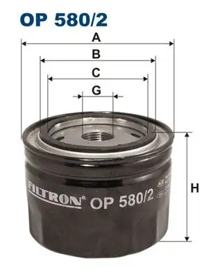 FILTRON OP580/2 Yağ Filtresi resmi