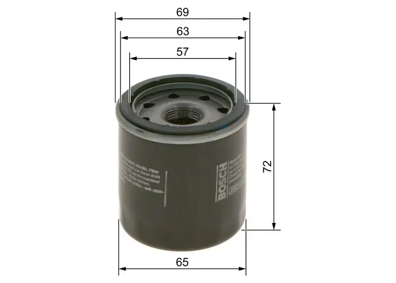 BOSCH 09864B7061 Yağ Filtresi resmi
