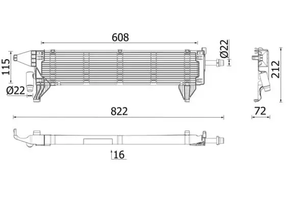 MAHLE CR2636000P Radyatör A0995001401 resmi
