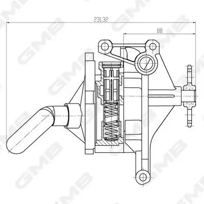GMB GOAS-80A Yağ Pompası A6011801401 resmi