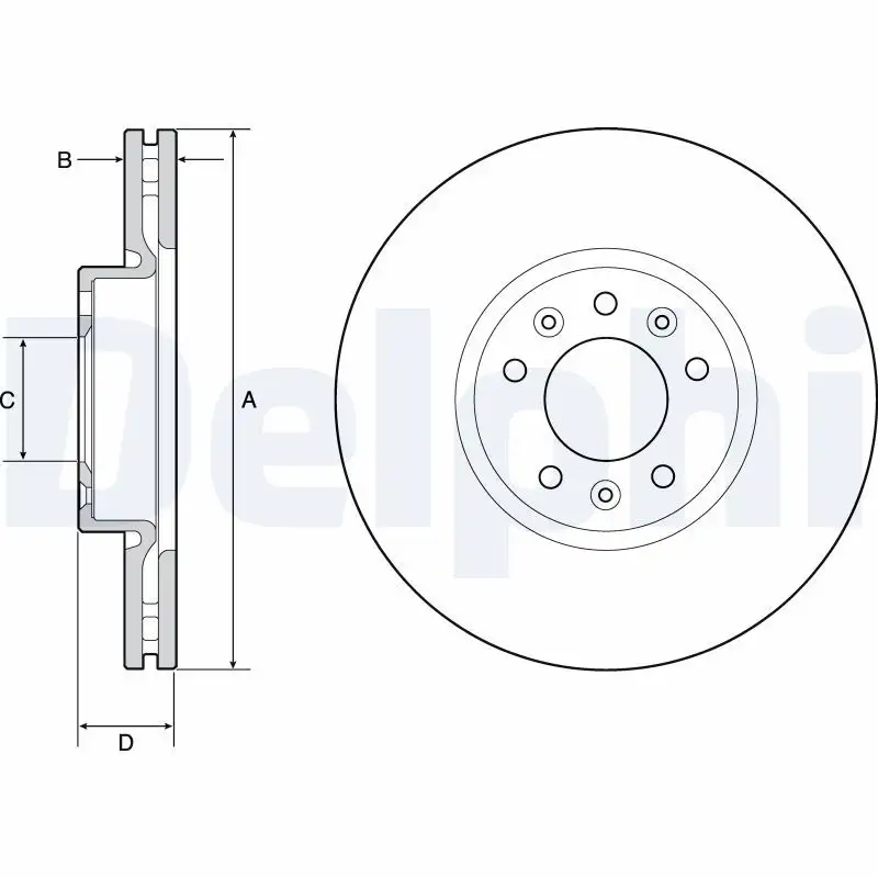 DELPHI BG4805C Ön Fren Diski resmi