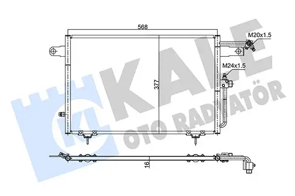KALE 353040 Klima Radyatörü resmi