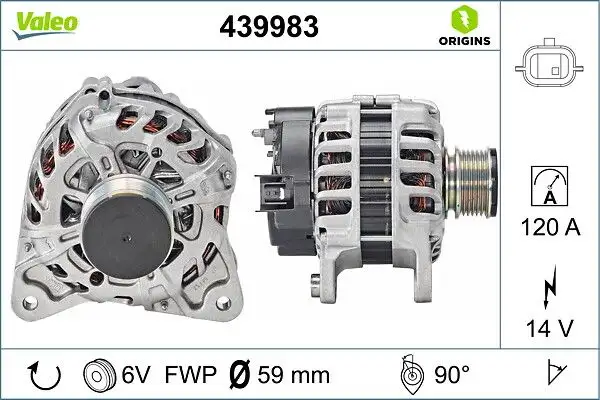 VALEO 439983 Şarj Dinamosu resmi