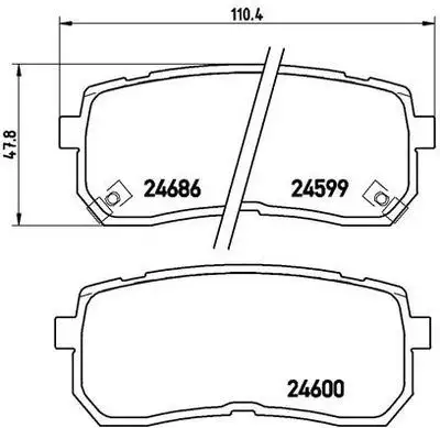 MGA 55737 Arka Fren Balatası 58302C5A00 resmi