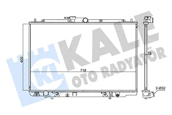 KALE 347755 Radyatör 19010P8CA51 resmi