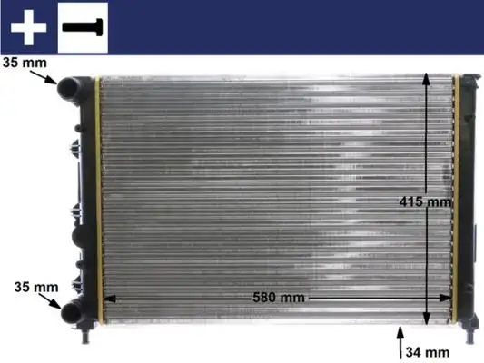 MAHLE CR1411000S Radyatör 46743394 resmi