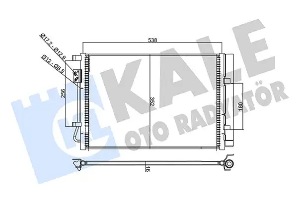 KALE 358235 Klima Radyatörü 97606C8050 resmi