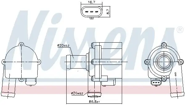 NISSENS 832172 Devirdaim 06H121601K resmi