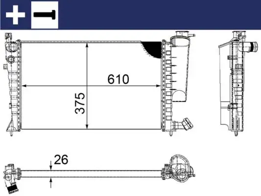 MAHLE CR2206000S Radyatör resmi