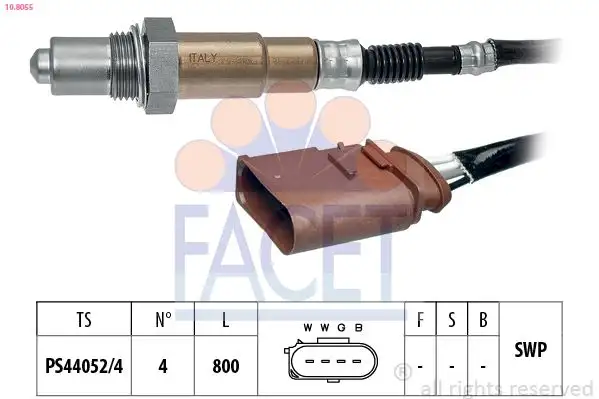 FACET 10.8055 Oksijen Sensörü 06B906265E resmi