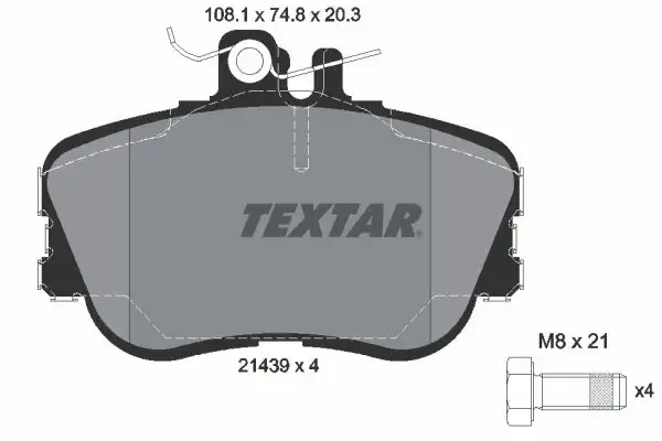 TEXTAR 2143905 Ön Fren Balatası resmi