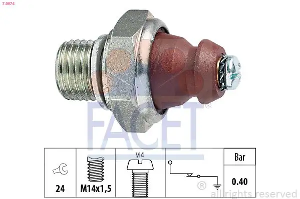 FACET 7.0074 Yağ Müşiri A0045425917 resmi