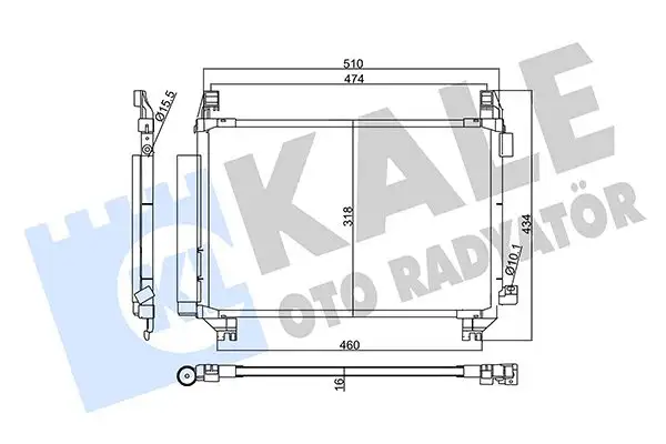 KALE 357805 Klima Radyatörü 884600D200 resmi