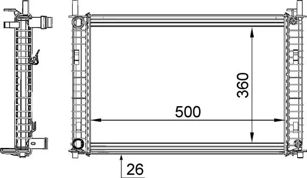 MAHLE CR1356000S Radyatör resmi