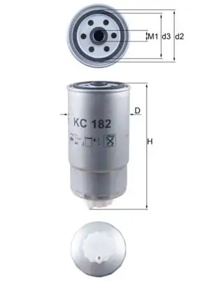 MAHLE KC182 Yakıt Filtresi resmi