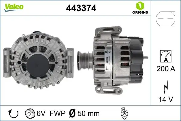 VALEO 443374 Şarj Dinamosu A0131541002 resmi