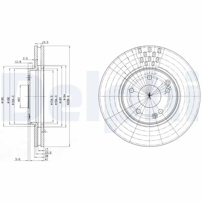 DELPHI BG3396 Ön Fren Diski resmi