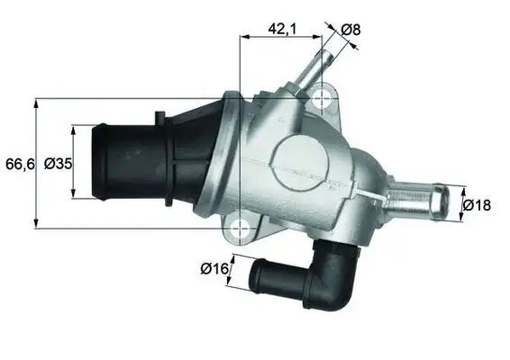 MAHLE TI12588 Termostat 60813208 resmi